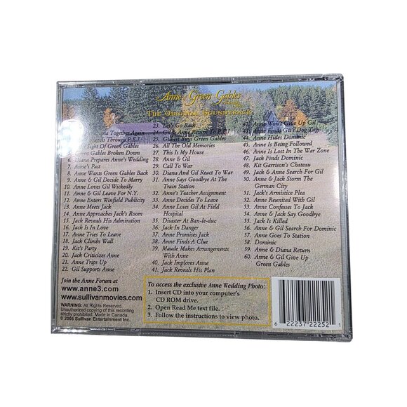 Anne Of Green Gables The Continuing Story Original Soundtrack CD Peter Breiner - Picture 2 of 3